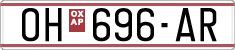 License plate of North Macedonia, Regular plates (1993)