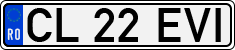 License plate of Romania, Regular plates