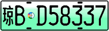 License plate of China, Electric vehicles