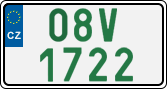 License plate of the Czech Republic, Oldtimers (2001)