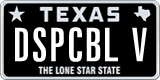 Texas, Vanity Plates