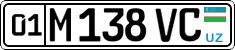 License plate of Uzbekistan, Private owners