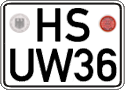 German license plate, Regular plates