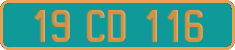 French license plate, Diplomatic