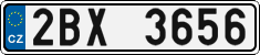 License plate of the Czech Republic, Cars (2001)