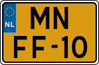 License plate of the Netherlands, Motorcycles