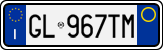 License plate of Italy, Cars (1994 year series)