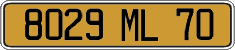 French license plate, FNI