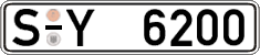 German license plate, Regular plates