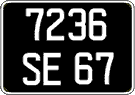 French license plate, FNI