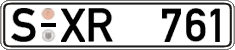 German license plate, Regular plates