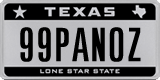 Texas, Vanity Plates