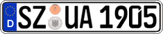 German license plate, Regular plates