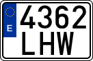 License plates of Spain, Ordinary (2000)