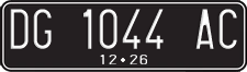 License plate of Indonesia, Regular plates