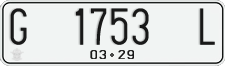 License plate of Indonesia, Regular plates