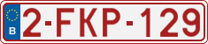 License plate of Belgium, Regular plates (2010)