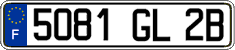 French license plate, FNI