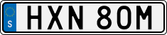 License plate of Sweden, Regular plates