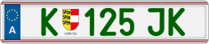 License plate of Austria, Regular plates