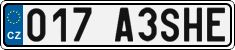 License plate of the Czech Republic, Vanity Plates