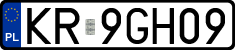 License plates of Poland, Regular car plates