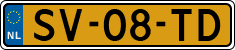 License plate of the Netherlands, Cars