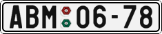 License plate of the Czech Republic, Cars (1960)