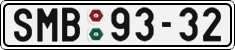 License plate of the Czech Republic, Cars (1960)