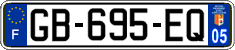 French license plate, SIV (ordinary)