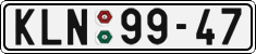 License plate of the Czech Republic, Cars (1960)