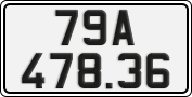 License plate of Vietnam, Cars