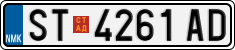 License plate of North Macedonia, Regular plates (2012)