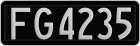 License plate of New Zealand, AB1(234)