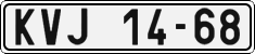 License plate of the Czech Republic, Cars (1960)