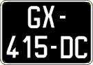 French license plate, SIV (oldtimers)
