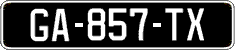 French license plate, SIV (oldtimers)