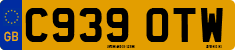 License plate of the United Kingdom, 1983 year system