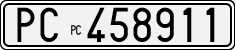 License plate of Italy, Cars (1927 year series)