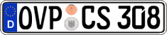 German license plate, Regular plates