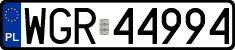 License plates of Poland, Regular car plates