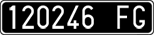 License plate of Italy, Cars (1927 year series)