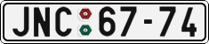 License plate of the Czech Republic, Cars (1960)