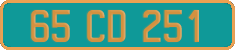 French license plate, Diplomatic
