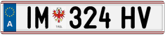 License plate of Austria, Regular plates