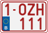 License plate of Belgium, Regular plates (2010)