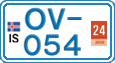 License plate of Iceland, Cars