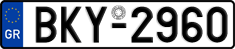 License plate of Greece, Cars