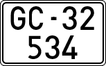 License plates of Spain, 1900 year series