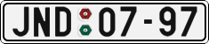 License plate of the Czech Republic, Cars (1960)